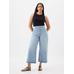 High Rise Wide-Leg Crop Jean Pantolon