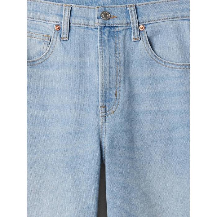 High Rise Wide-Leg Crop Jean Pantolon