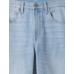 High Rise Wide-Leg Crop Jean Pantolon