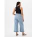 High Rise Wide-Leg Crop Jean Pantolon