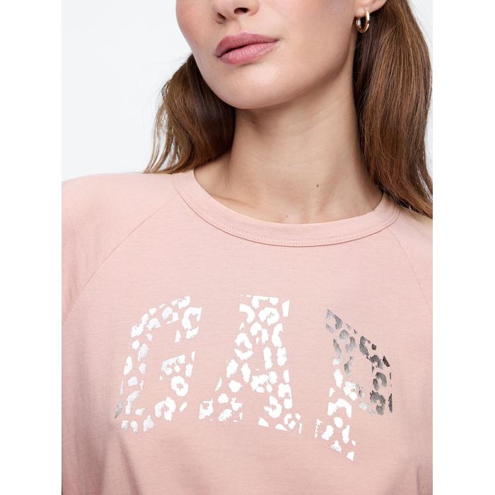 Organik Pamuk Raglan Gap Logo T-Shirt