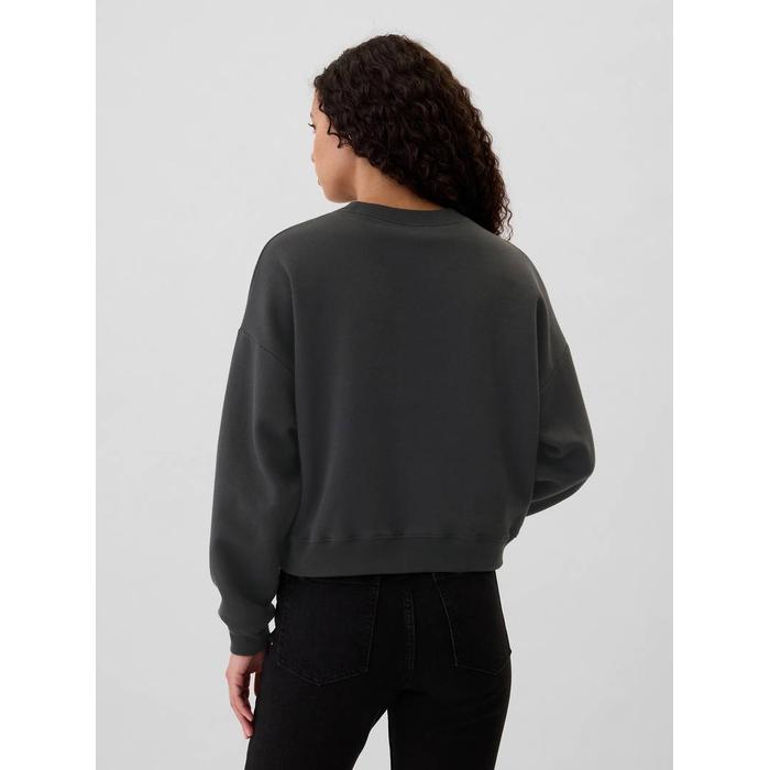 Gap Logo Grafikli Oversize Fleece Sweatshirt цвет: Синий