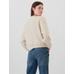 Gap Logo Grafikli Oversize Fleece Sweatshirt цвет: Бежевый
