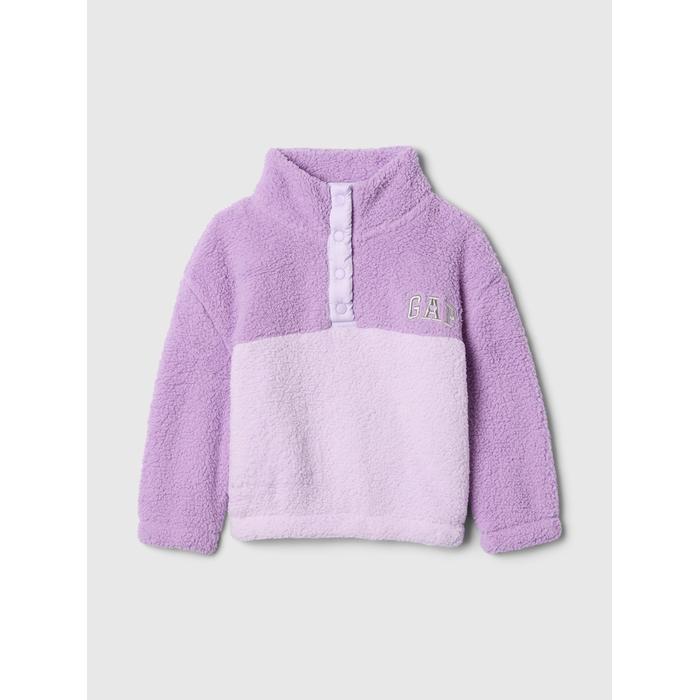 Gap Logo Geri Dönüştürülmüş Sherpa Sweatshirt цвет: Фиолетовый