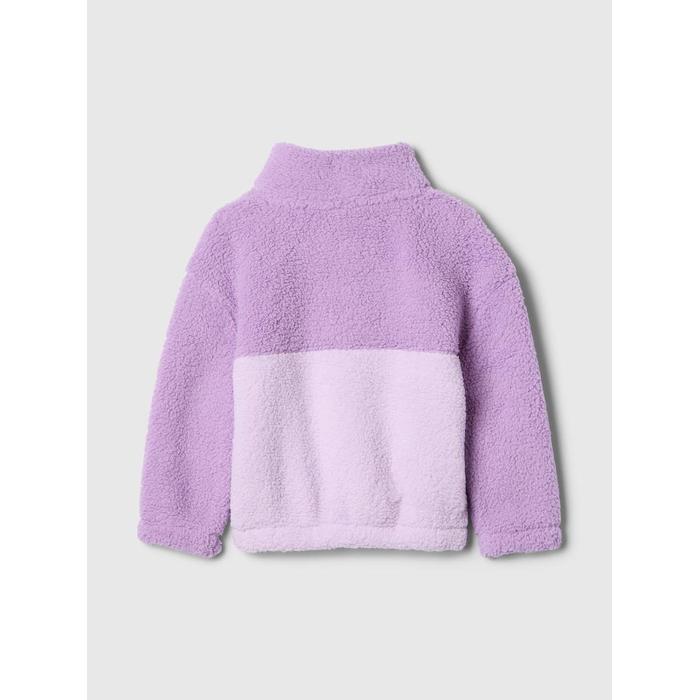 Gap Logo Geri Dönüştürülmüş Sherpa Sweatshirt цвет: Фиолетовый