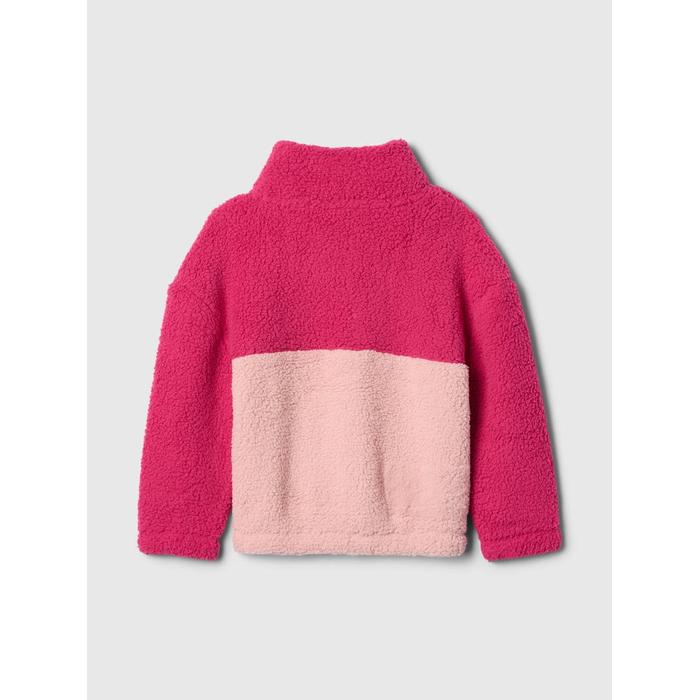 Gap Logo Geri Dönüştürülmüş Sherpa Sweatshirt цвет: Розовый