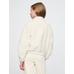 Gap Logo Relaxed Sherpa Sweatshirt цвет: Белый