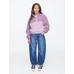 Gap Logo Relaxed Sherpa Sweatshirt цвет: Фиолетовый