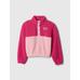 Gap Logo Relaxed Sherpa Sweatshirt цвет: Розовый
