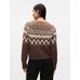 Укороченный кардиган с рисунком Fair Isle цвет: Коричневый