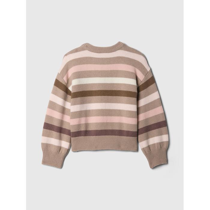 BabyGap CashSoft Çizgili Logo Kazak цвет: Коричневый