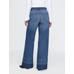 High Rise Stride Seamed Wide-Leg Jean Pantolon цвет: Голубой