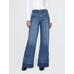 High Rise Stride Seamed Wide-Leg Jean Pantolon цвет: Голубой