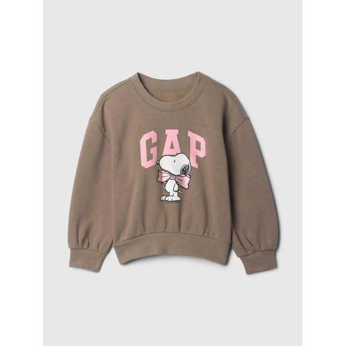 Gap Logo Peanuts Grafikli Sweatshirt цвет: Коричневый
