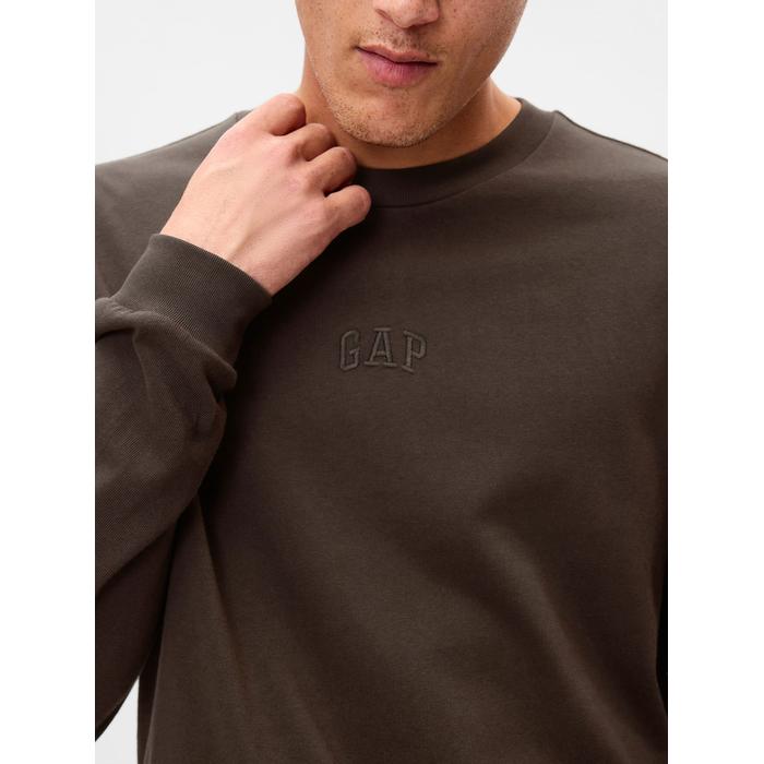 Футболка с логотипом Gap в тяжелом весе цвет: Коричневый