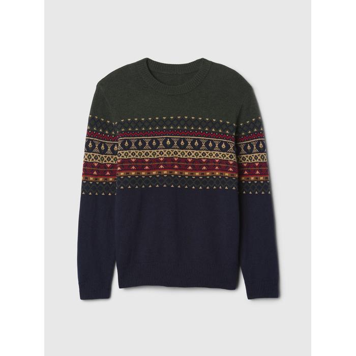 Свитер с рисунком CashSoft Fair Isle цвет: Синий