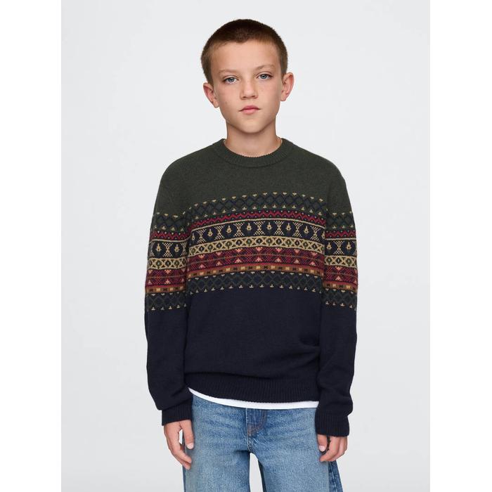 Свитер с рисунком CashSoft Fair Isle цвет: Синий