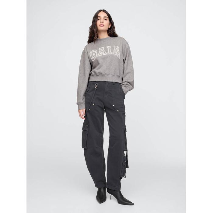 Толстовка с укороченным логотипом Gap x Cult Gaia