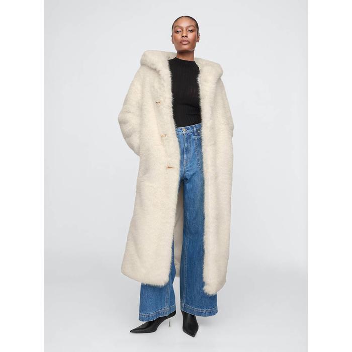 Gap logo × Cult Gaia Vegan Kürk Ceket цвет: Белый