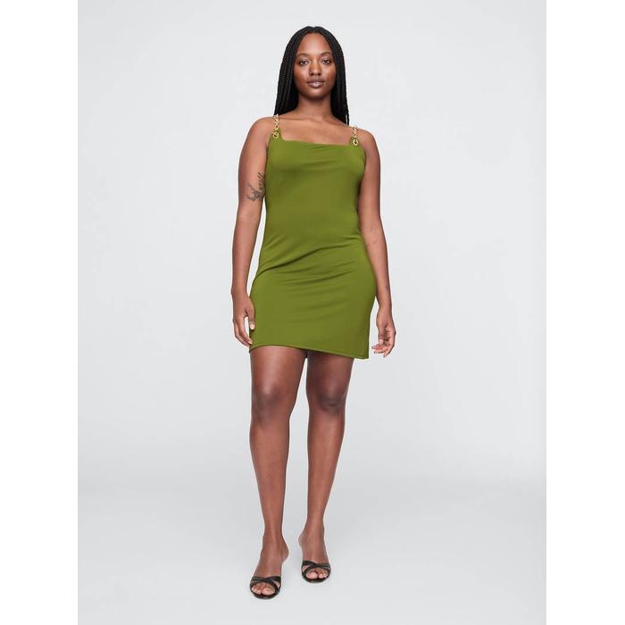 Gap × Cult Gaia Chain Mini Slip Elbise цвет: Зелёный