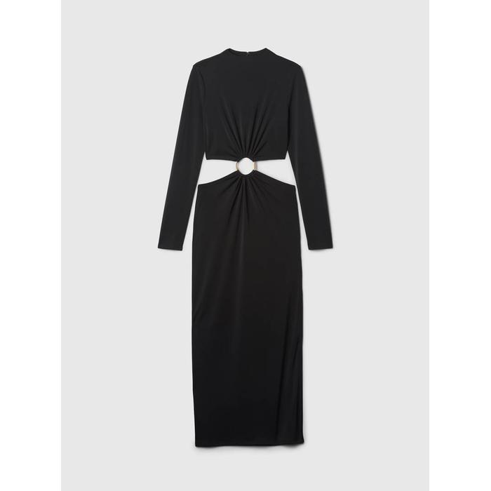Gap × Cult Gaia Cutout Midi Elbise цвет: Чёрный
