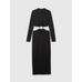 Gap × Cult Gaia Cutout Midi Elbise цвет: Чёрный