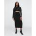 Gap × Cult Gaia Cutout Midi Elbise цвет: Чёрный