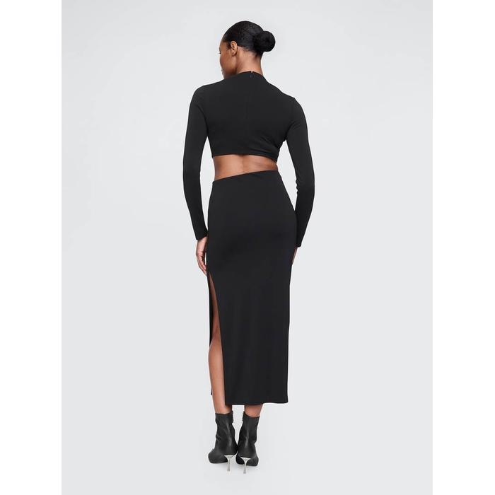 Gap × Cult Gaia Cutout Midi Elbise цвет: Чёрный