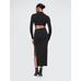 Gap × Cult Gaia Cutout Midi Elbise цвет: Чёрный