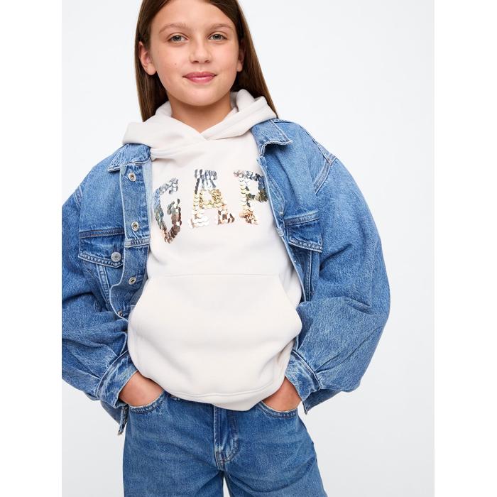 Relaxed Флисовая толстовка с логотипом Gap цвет: Белый
