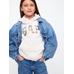Relaxed Флисовая толстовка с логотипом Gap цвет: Белый