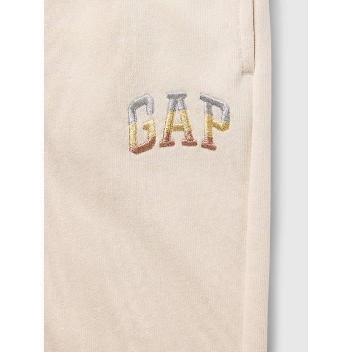 Gap Logo Relaxed Fleece Jogger Eşofman Altı цвет: Бежевый