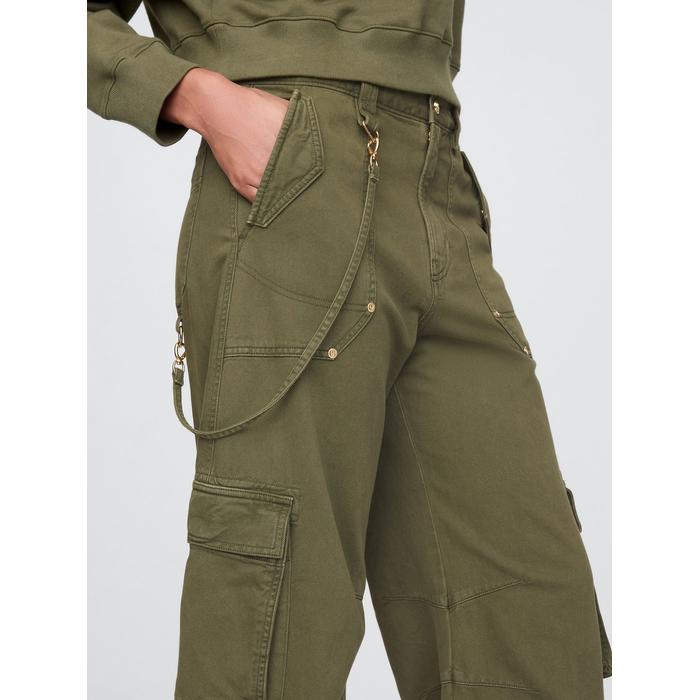 Gap × Cult Gaia Kargo Barrel Pantolon цвет: Хаки