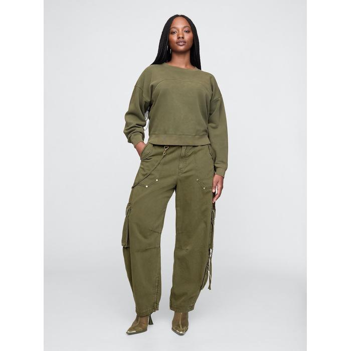 Gap × Cult Gaia Kargo Barrel Pantolon цвет: Хаки