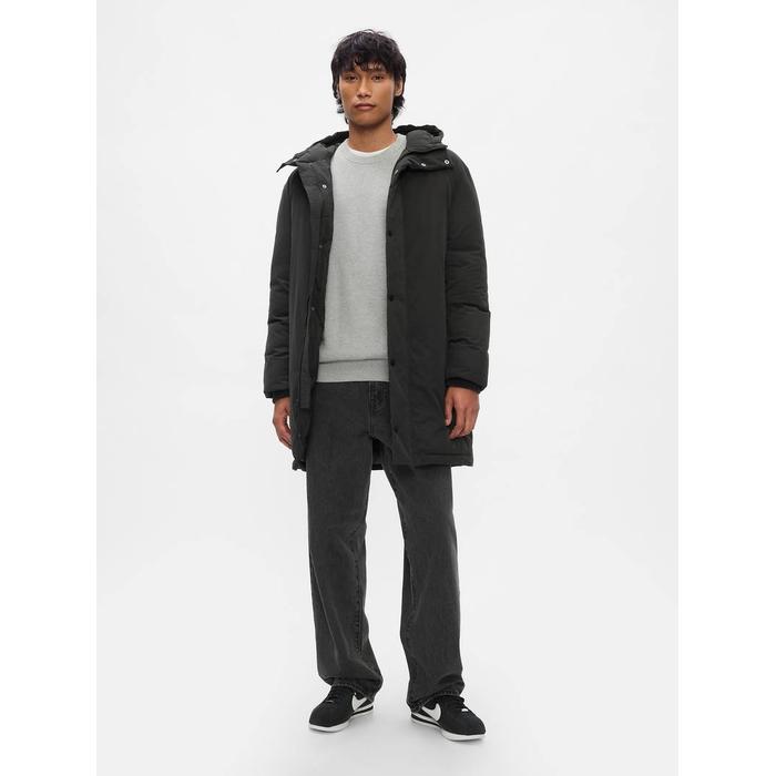 PrimaLoft® P.U.R.E.™ Надувные длинные пальто Puffer цвет: Чёрный