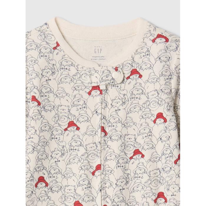 %100 Organik Pamuk Paddington Desenli Tulum цвет: Белый