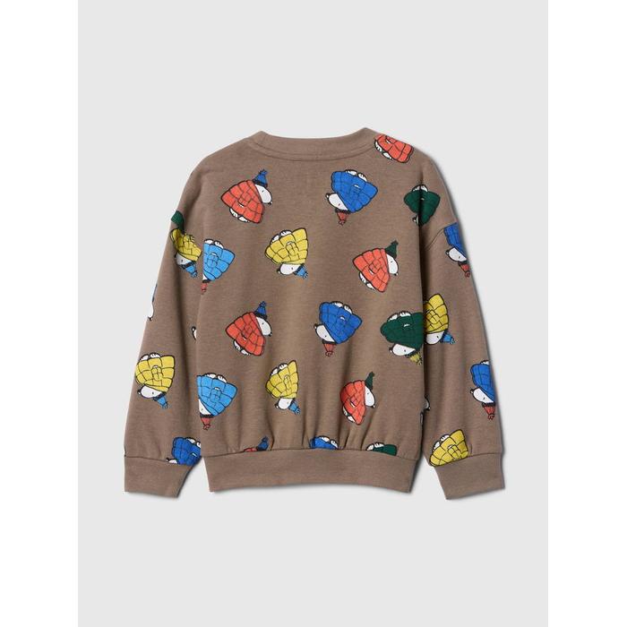 Peanuts Grafikli Fleece Sweatshirt цвет: Коричневый