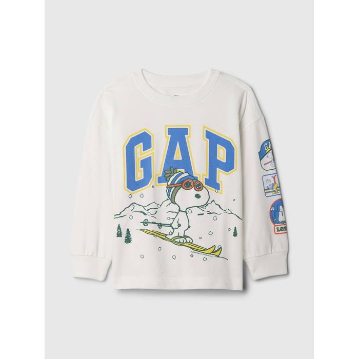 Футболка с логотипом Gap с рисунком Peanuts Holiday цвет: Белый