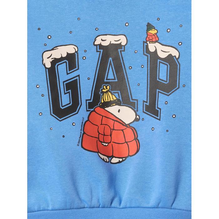 Peanuts Grafikli Fleece Sweatshirt цвет: Голубой