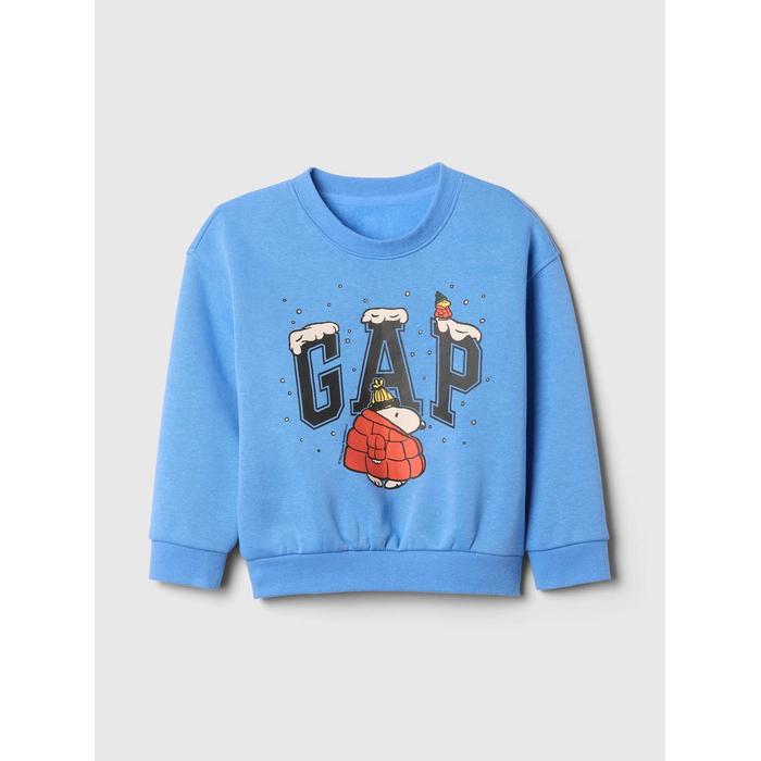 Peanuts Grafikli Fleece Sweatshirt цвет: Голубой