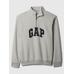 Флисовая толстовка с логотипом Gap Relaxed на четверть молнии