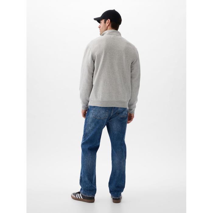 Флисовая толстовка с логотипом Gap Relaxed на четверть молнии
