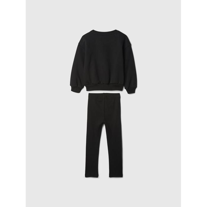 Desenli Sweatshirt Set цвет: Чёрный