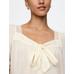 Fiyonk Detaylı Kare Yaka Crop Bluz цвет: Белый