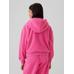 Gap Logo Fermuarlı Polar Fleece Sweatshirt цвет: Розовый