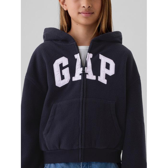 Толстовка из флиса с застежкой-молнией с логотипом Gap цвет: Синий