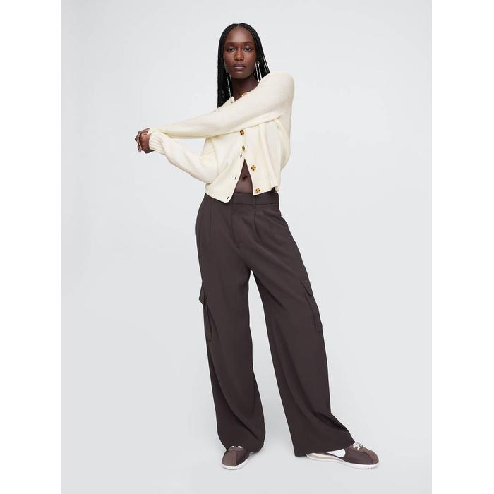CashSoft Crop Hırka цвет: Белый