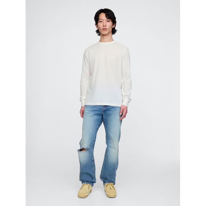 Gap Logo Waffle-Knit T-Shirt цвет: Белый