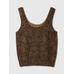 CashSoft Crop Bluz цвет: Коричневый