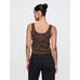 CashSoft Crop Bluz цвет: Коричневый